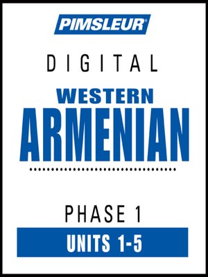 cover image of Pimsleur Armenian (Western) Level 1 Lessons 1-5